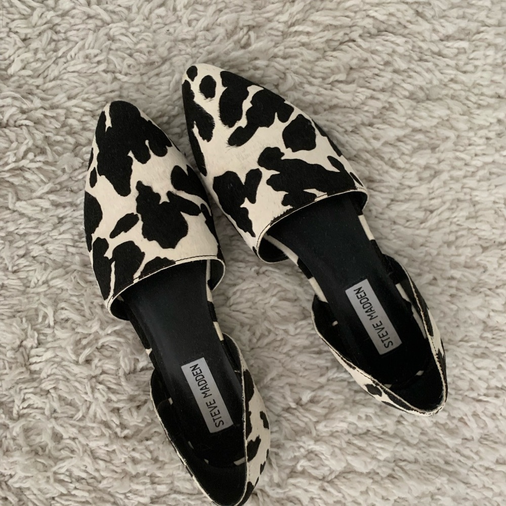 STEVE MADDEN Cow print flats/loafers
